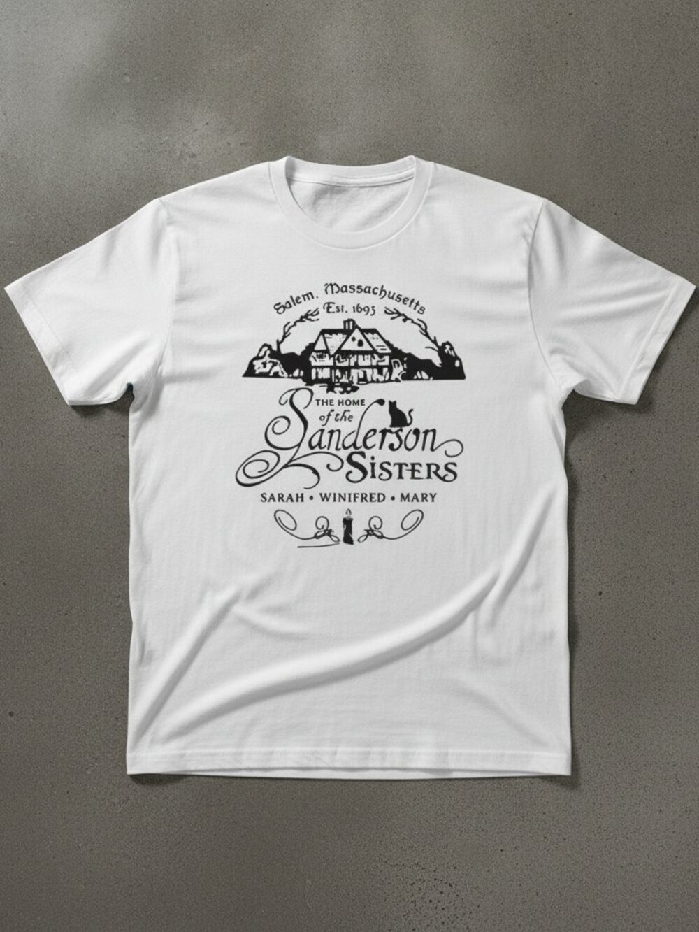 Salem Massachusetts Sanderson Sisters Graphic T-Shirt Witchy Halloween Tee